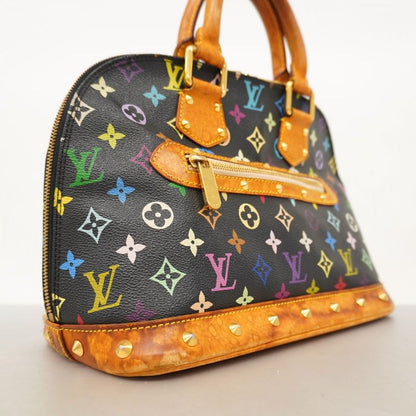 Louis Vuitton Monogram Multicolor Alma M92646 Noir Black Women