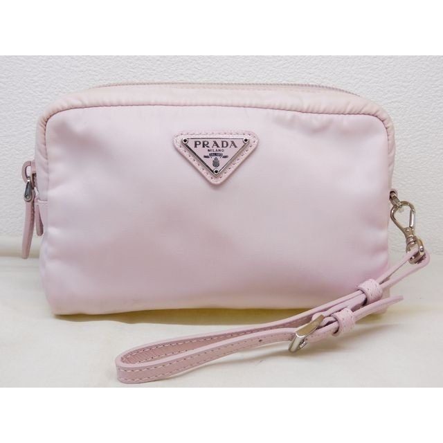 Prada Re-Nylon Pouch Strap Light Pink Nylon 8c