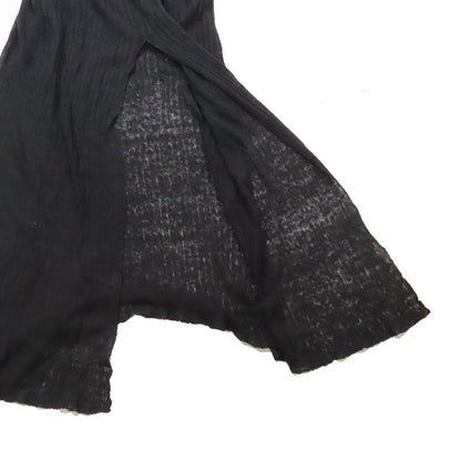 Unused 23ss Christian Dior Tiered Frill Linen Knit Dress Long Logo Embroidery