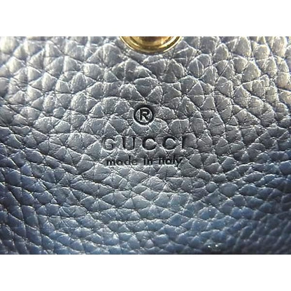 Gucci Coin Case Navy Leather — view 2