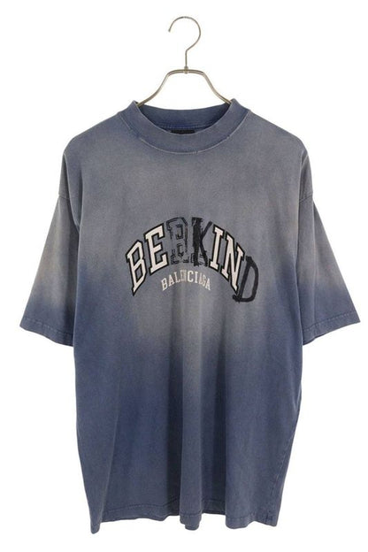 Balenciaga 764235 Tpvd5 BE KIND Print Damaged T-shirt Men's S