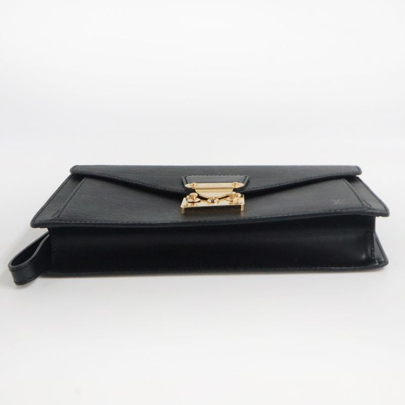 Louis Vuitton Epi Pochette Serie Dragonne M52612 Noir Black Second Bag