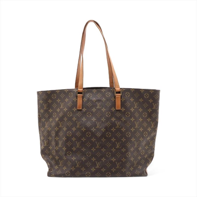 Louis Vuitton Monogram Cabas Alto M51152 Leather Tote Bag Shoulder Hand A4