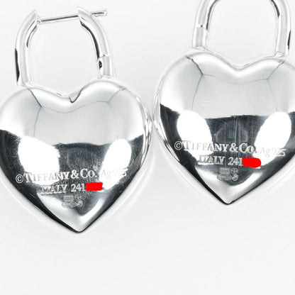Tiffany & Co Return To Tiffany & Co Full Heart 925 Silver Ladies 21.82g Earrings