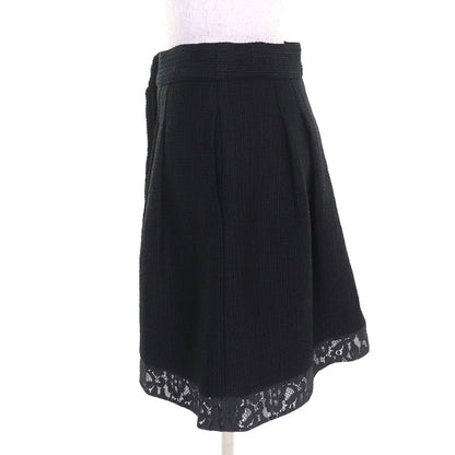 CHANEL P51026/p51112 Coco Button Lace Cotton Tweed Collarless Jacket Skirt