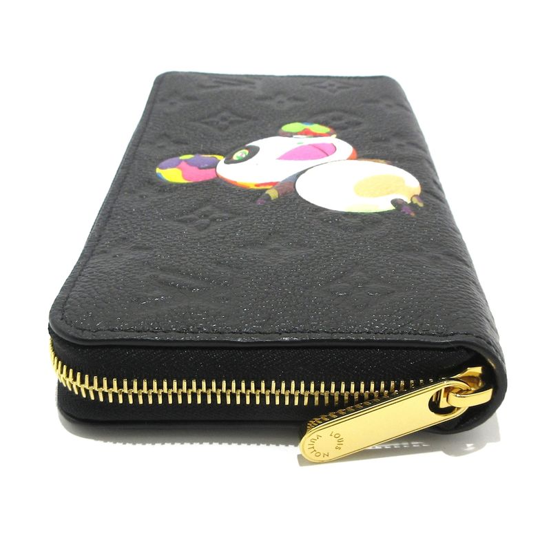 Louis Vuitton Monogram Panda LV X TM Zippy Wallet M14160 Noir Black Leather