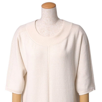 Hermes Dress Size 34 Total Cashmere Knit Dress Tunic H Logo Decoration Made In