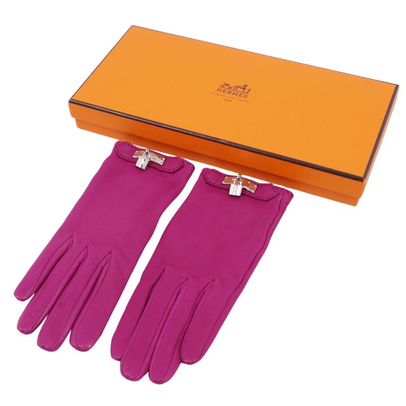 Hermes Gloves Kelly Hardware Cadenas Padlock Lambre