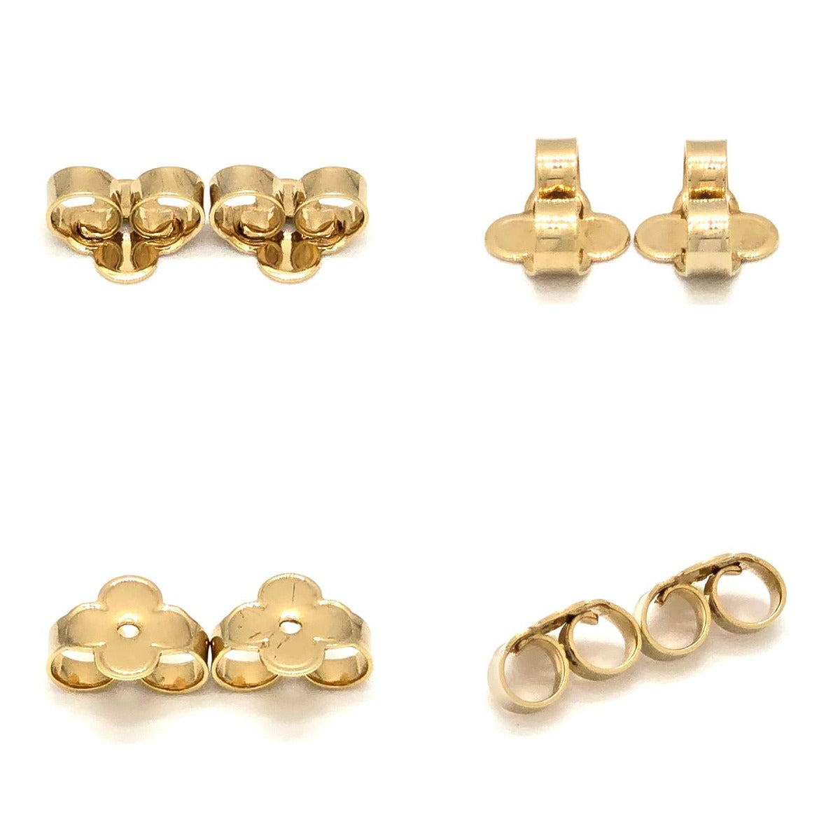 Louis Vuitton Earrings LV Iconic Initial Gold Color Metal — view 5