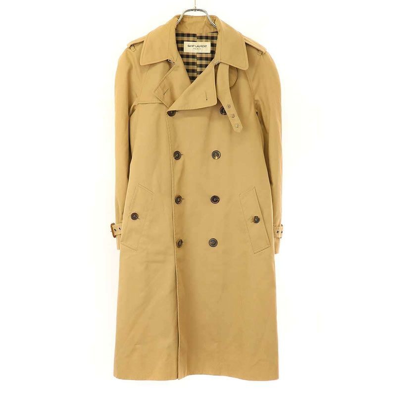 Saint Laurent Paris 13 SS Trench Coat Beige 38