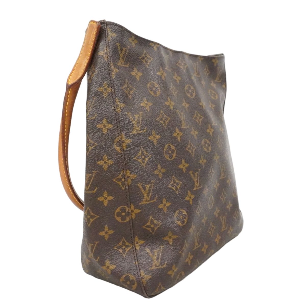 Louis Vuitton Shoulder Bag Monogram Looping GM Brown — view 2