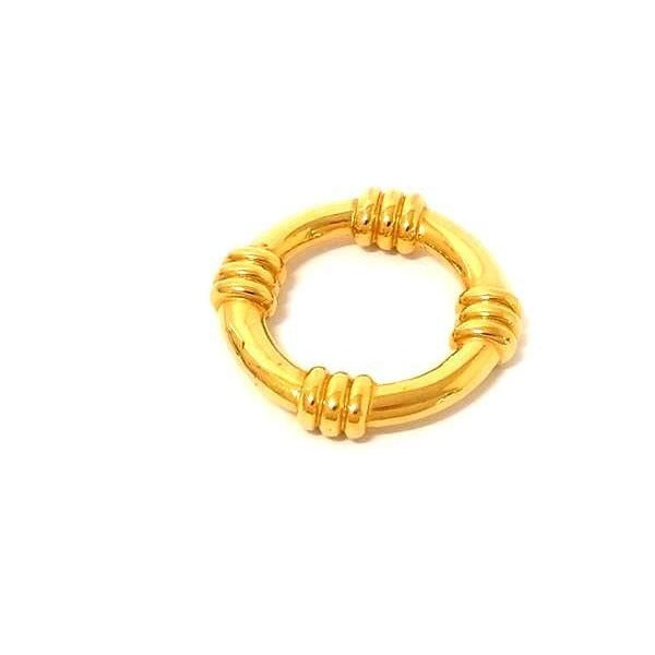 Hermes Scarf Ring Bouye Gold Metal