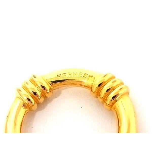 Hermes Scarf Ring Bouye Gold Metal — view 2