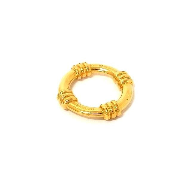 Hermes Scarf Ring Bouye Gold Metal — view 4