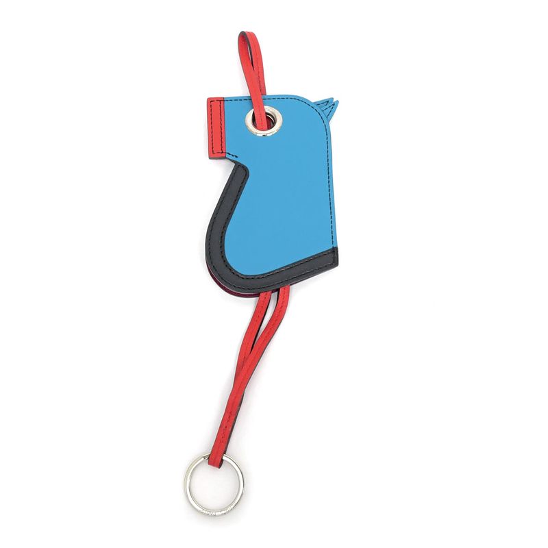 Hermes Camaille Bag Charm Blue-zanzibar Orange Poppy- Blue-type