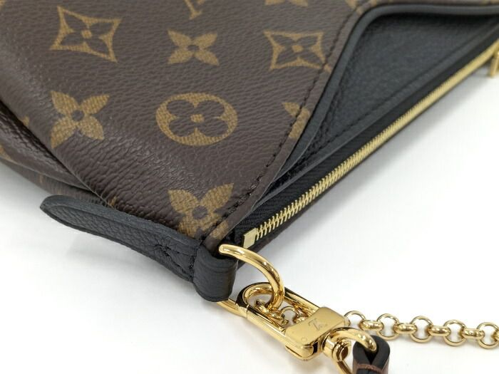Louis Vuitton Pallas Clutch 2WAY Shoulder Bag Monogram Brown M41639