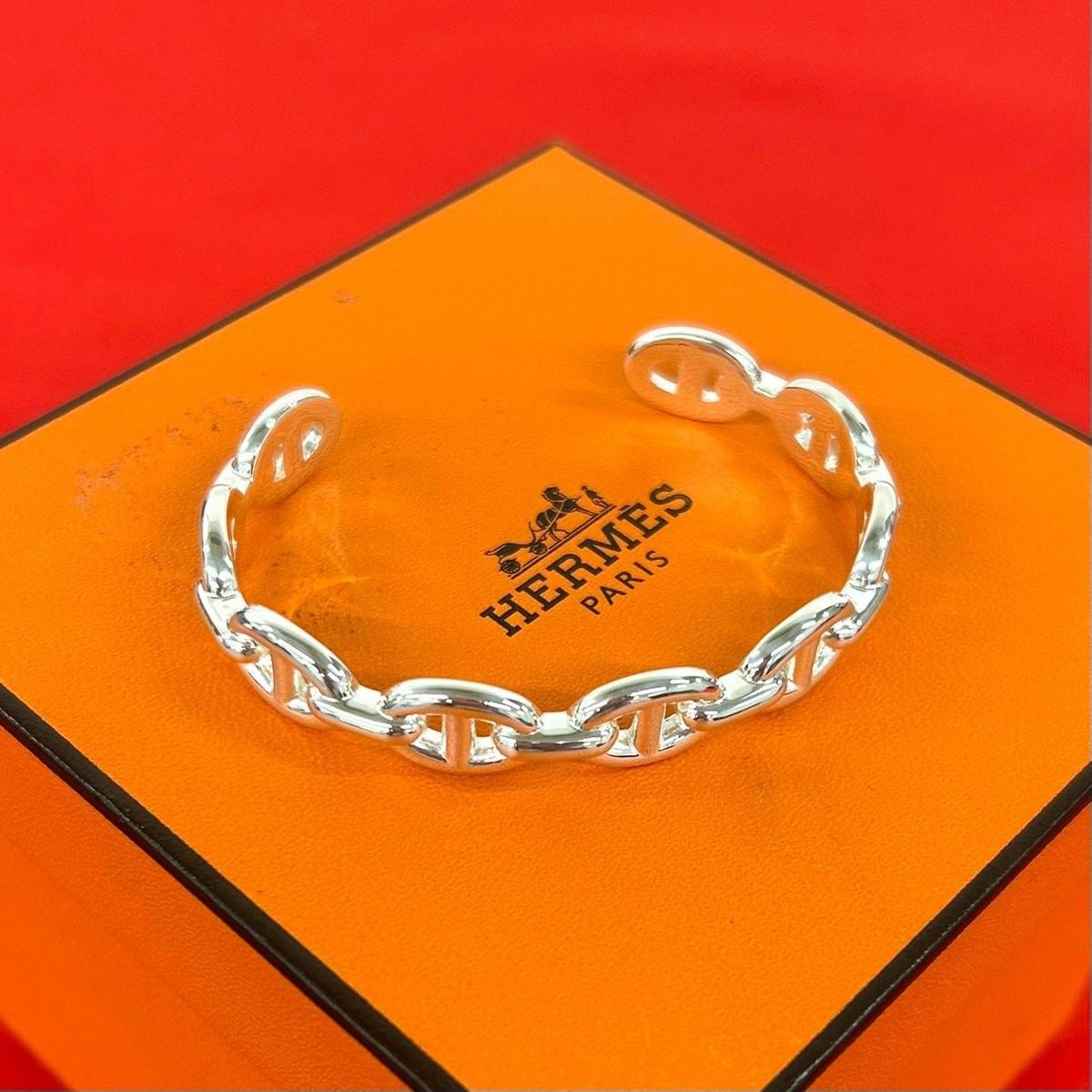 Hermes Chaine D'ancre Bangle Bracelet