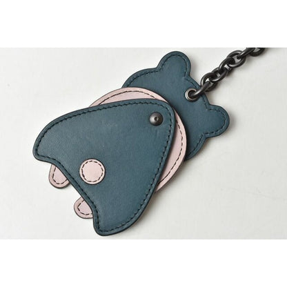 Bottega Veneta Key Ring Holder Bag Charm Bear Rose Blue — view 4
