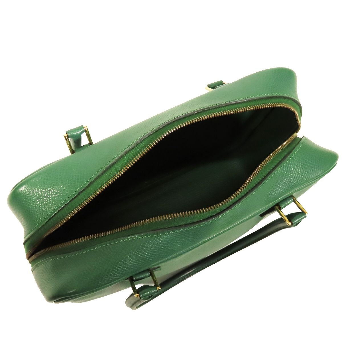 Hermes Mini Plume 20 Vert Bengal Gold Courchevel Handbag — view 4