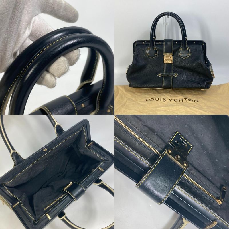 Louis Vuitton Handbag Angenieux PM M91805 Suhari Leather Noir Black