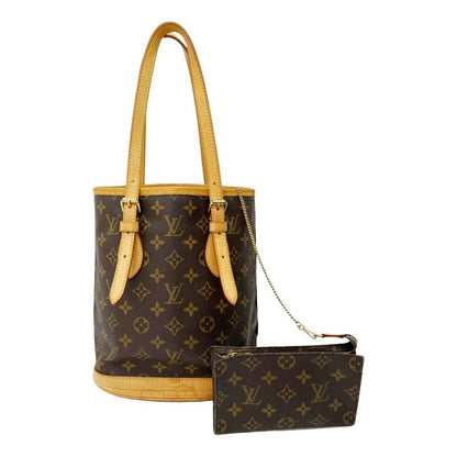 Louis Vuitton Monogram Petit Baguette Tote Bag M42238 Brown
