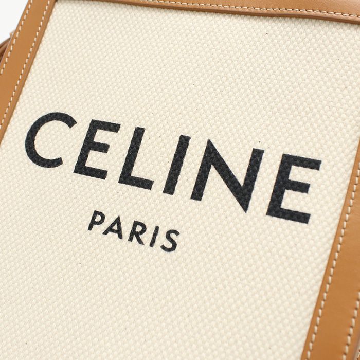 Celine 2WAY Mini Vertical Cabas 19330 2bnz.02nt Handbag Canvas Calf Womens