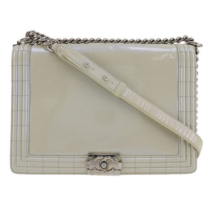 Chanel Chain Shoulder Boy Enamel Bag