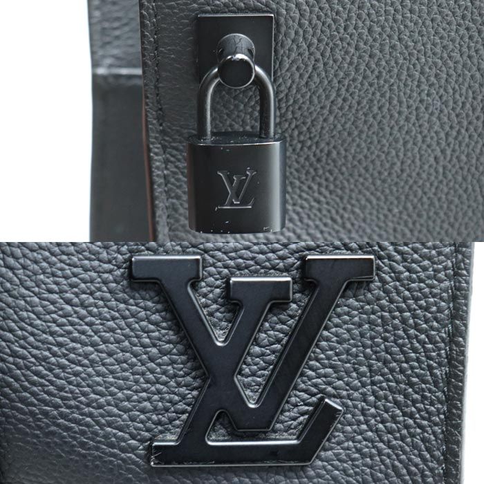 Louis Vuitton Take Off Tote Bag Aerogram Black M57308 IC Chip Men's Used