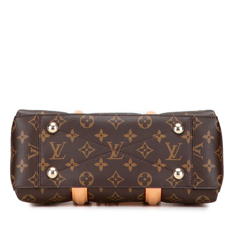 Louis Vuitton Monogram Soufflot BB Handbag Shoulder Bag 2WAY M44815 Brown PVC