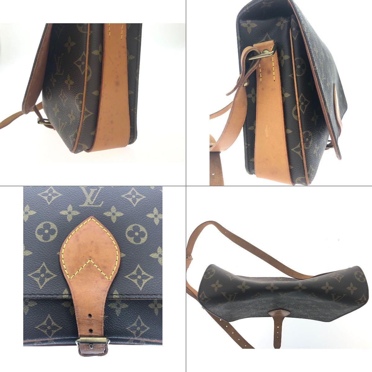 Louis Vuitton Women's Shoulder Bag Monogram Cartesier Crossbody M51252 Brown