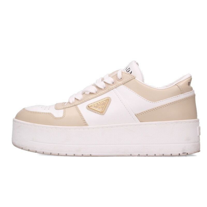 Prada Downtown Triangle Logo Plato Sneakers 38.5