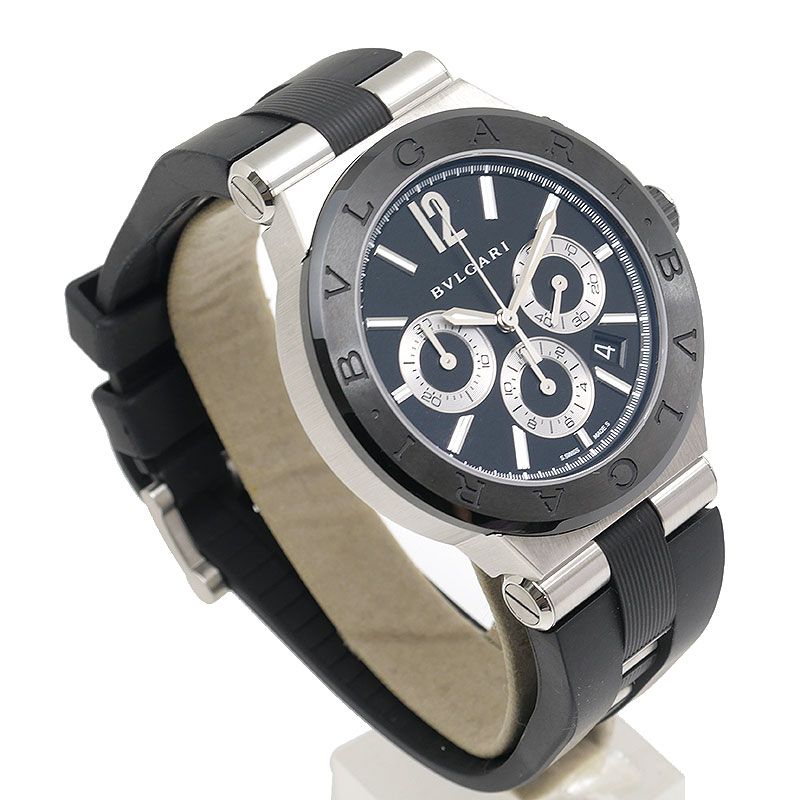 Bulgari Diagono Chronograph Dg42scch Automatic Black Dial