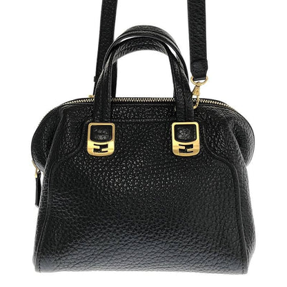 Fendi - 2-way Chameleon Leather Shoulder Bag - Black - Women