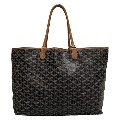 Goyard Tote Bag Saint Louis PM Black×brown Leather