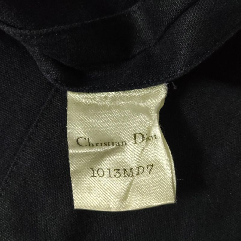 Dior/christian Dior Coat Size 7 S Women's - Dark Navy Long Sleeves Spring/fall