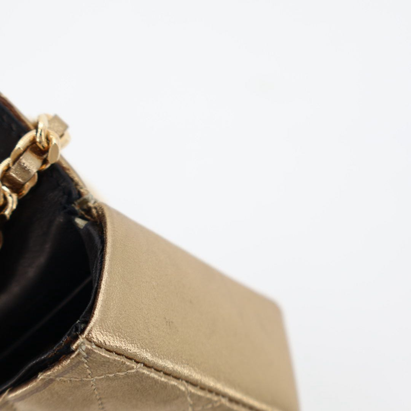 Chanel Vintage Mini Matelasse Chain Bagcharm Pouch Handbag