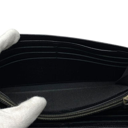 Chanel Sebulga Fold Long Wallet Long Wallet Coco Mark Caviar Skin Leather Black
