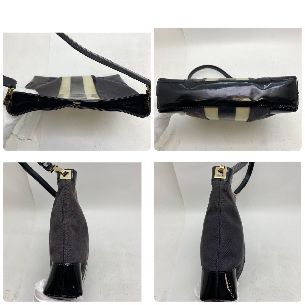 Gucci Bag Shoulder GG Canvas Sherry Black Formal Graduation Enrollment — view 6