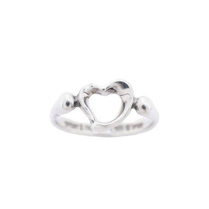 Tiffany & Co Ring Open Heart 925 Sterling Silver — view 2