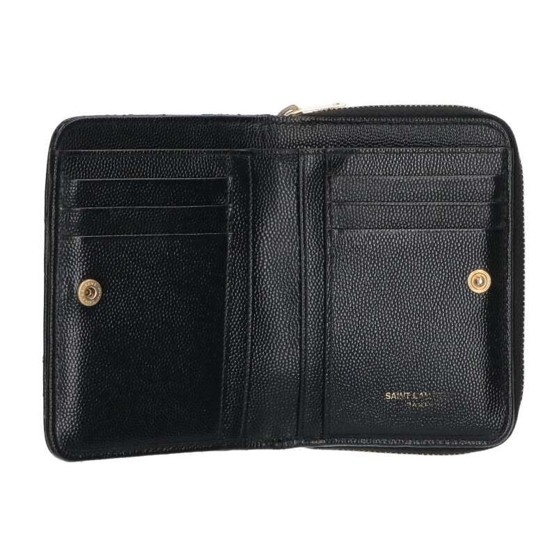 Saint Laurent Paris 403723 Cassandra Logo Compact Wallet For Women