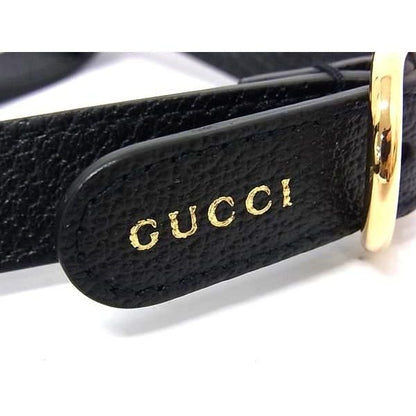 Gucci Interlocking Small Pet Harness for Dogs Pet Supplies Leather Black Pet — view 6