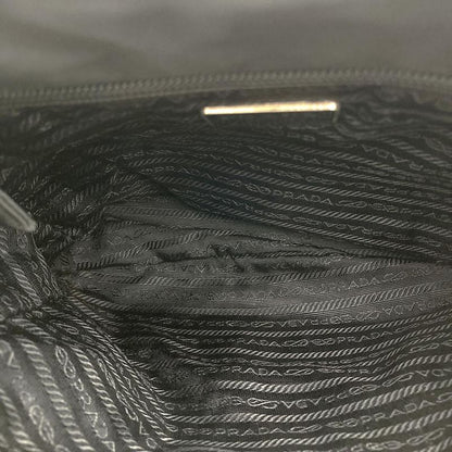 Prada Handbag Nylon Black Nylon Women Men