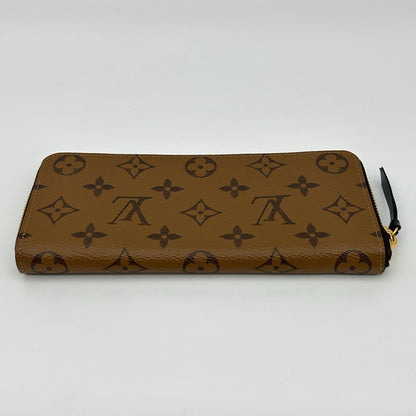 Louis Vuitton Monogram Wallet Portefeuille Clemence Reverse Brown