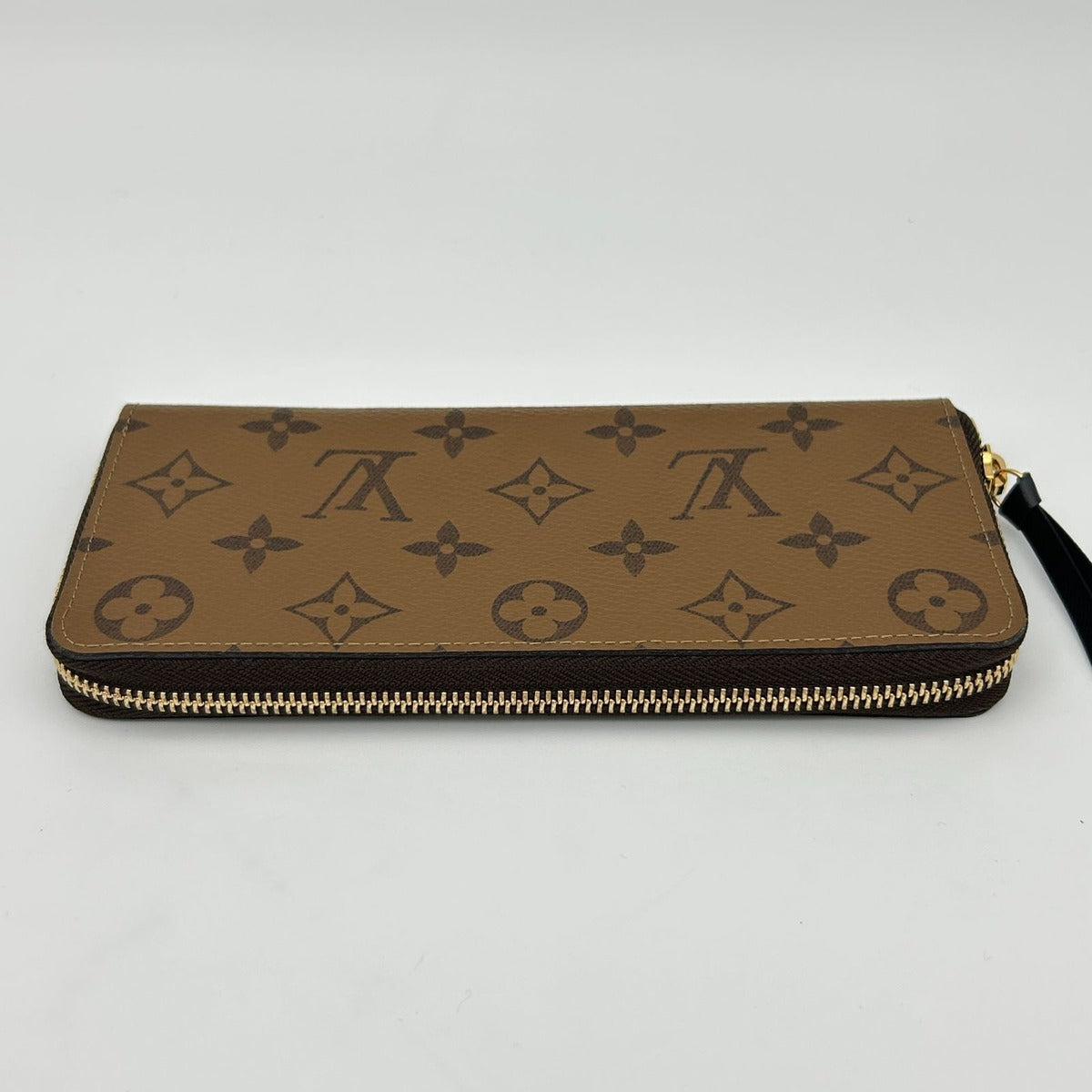 Louis Vuitton Monogram Wallet Portefeuille Clemence Reverse Brown — view 2