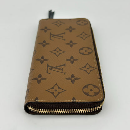 Louis Vuitton Monogram Wallet Portefeuille Clemence Reverse Brown — view 3