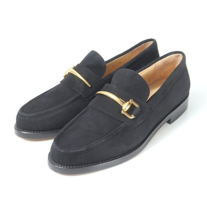 Gucci Loafers Size 4 1 2 B Horsebit Suede Leather Shoes