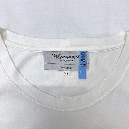 Yves Saint Laurent Tank Top White Black XS Cleaned