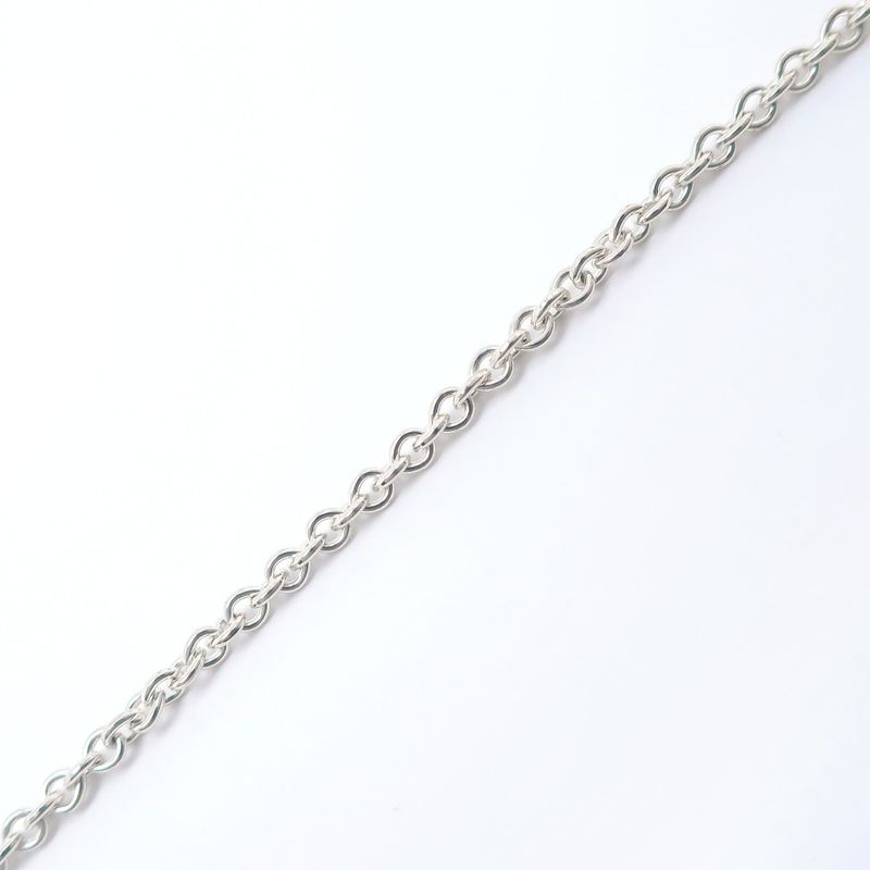 Tiffany & Co Double Loop Elsa Peretti 925 Silver Ladies 8.2g Necklace