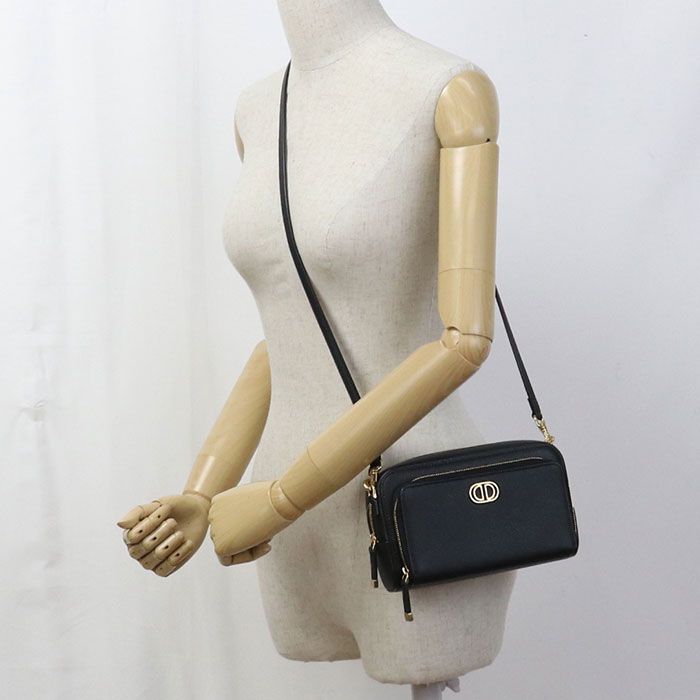 DIOR Crossbody Shoulder Bag Leather Women