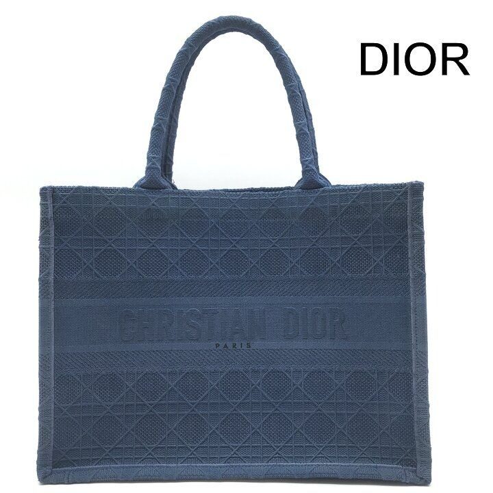 Dior Book Tote Cannage Canvas Blue